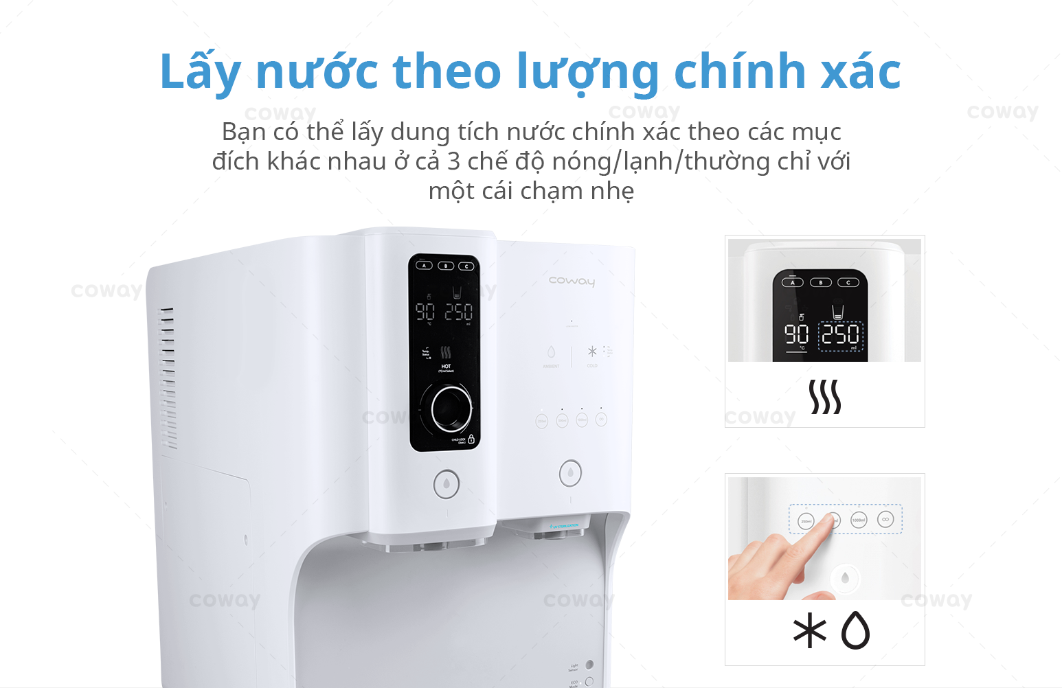 Máy lọc nước nóng lạnh Coway Ombak CHP-7310R - Hàng chính hãng