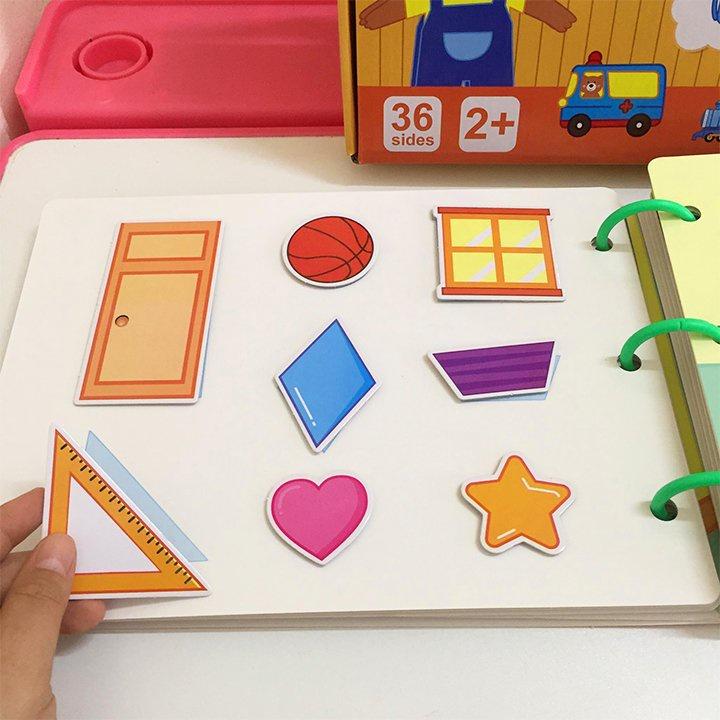 Học Liệu Bóc Dán Montessori 17 Chủ Đề Đồ Chơi Giáo Dục Dùng Lại Được Nhiều Lần Cho Bé Tăng Khả Năng Sáng Tạo