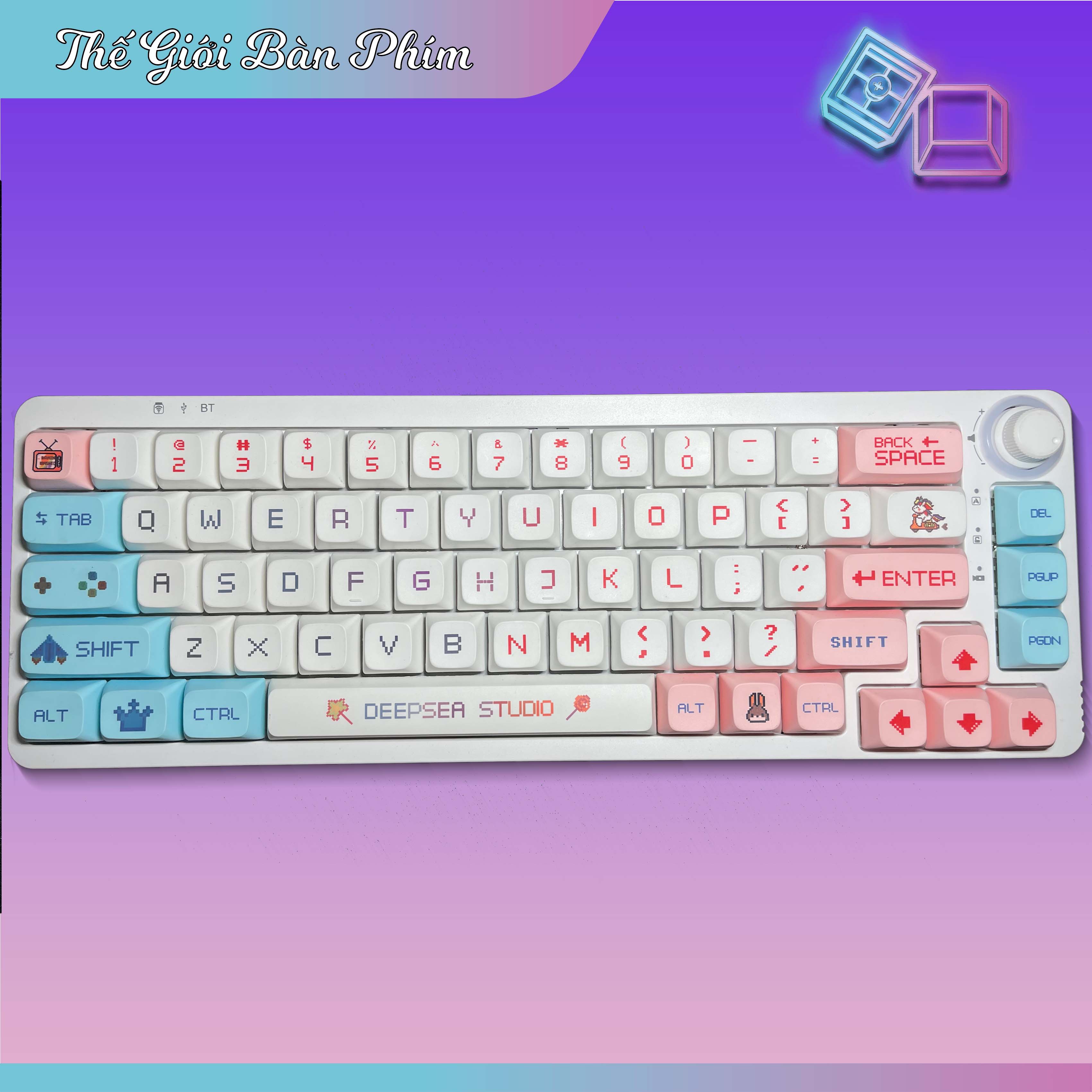 Pixel Wars Keycaps XDA Cấu hình retro Anime PBT DYE SUB 125 phím