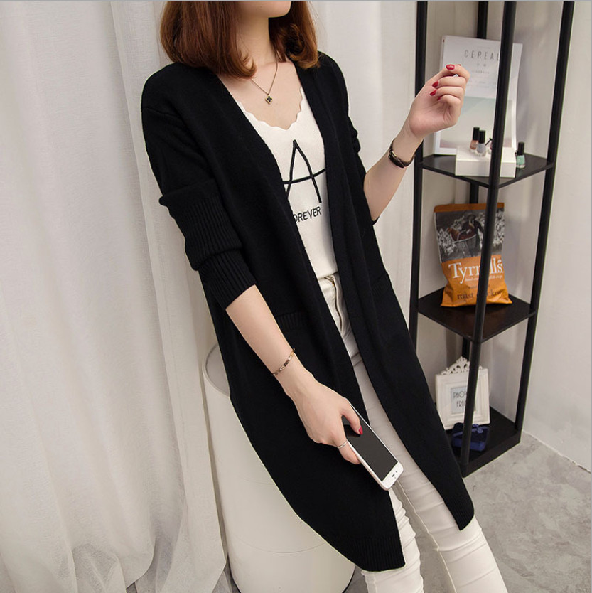 Áo khoác cardigan nữ dài tay dáng dài Dv32
