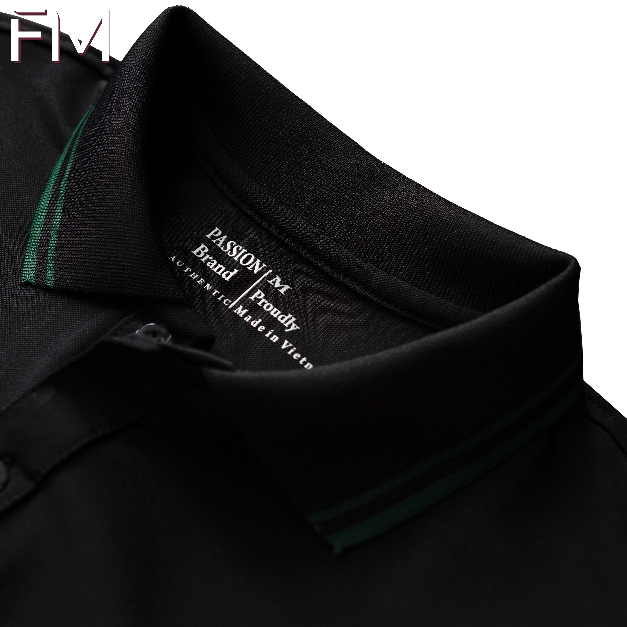 Áo thun polo nam, chất vải Poly thoáng mát co giãn 4 chiều, chống bám bụi, thiết kế bo phối sọc - FORMEN SHOP - FMPS209