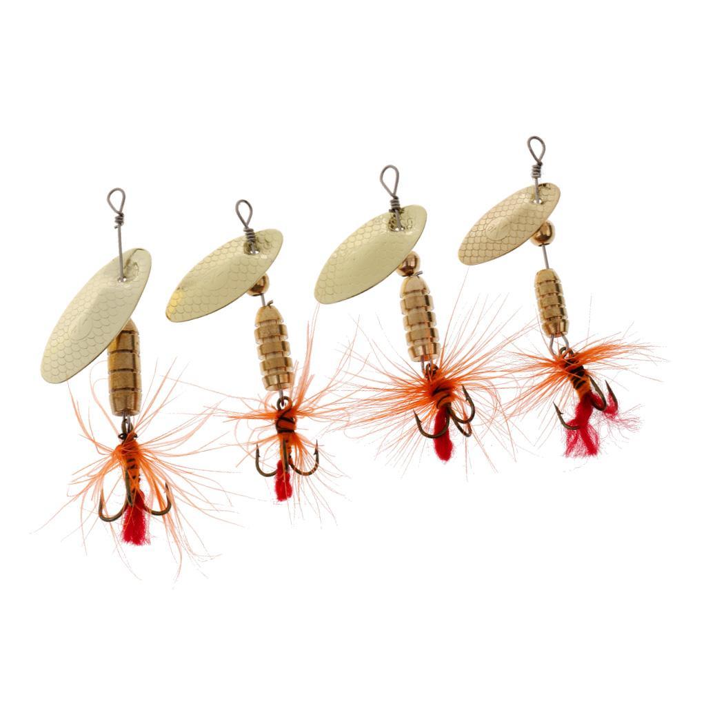 Spinner Spoon Bait Spinners Hard Bionic Bait Metal Sequins with Treble Hook