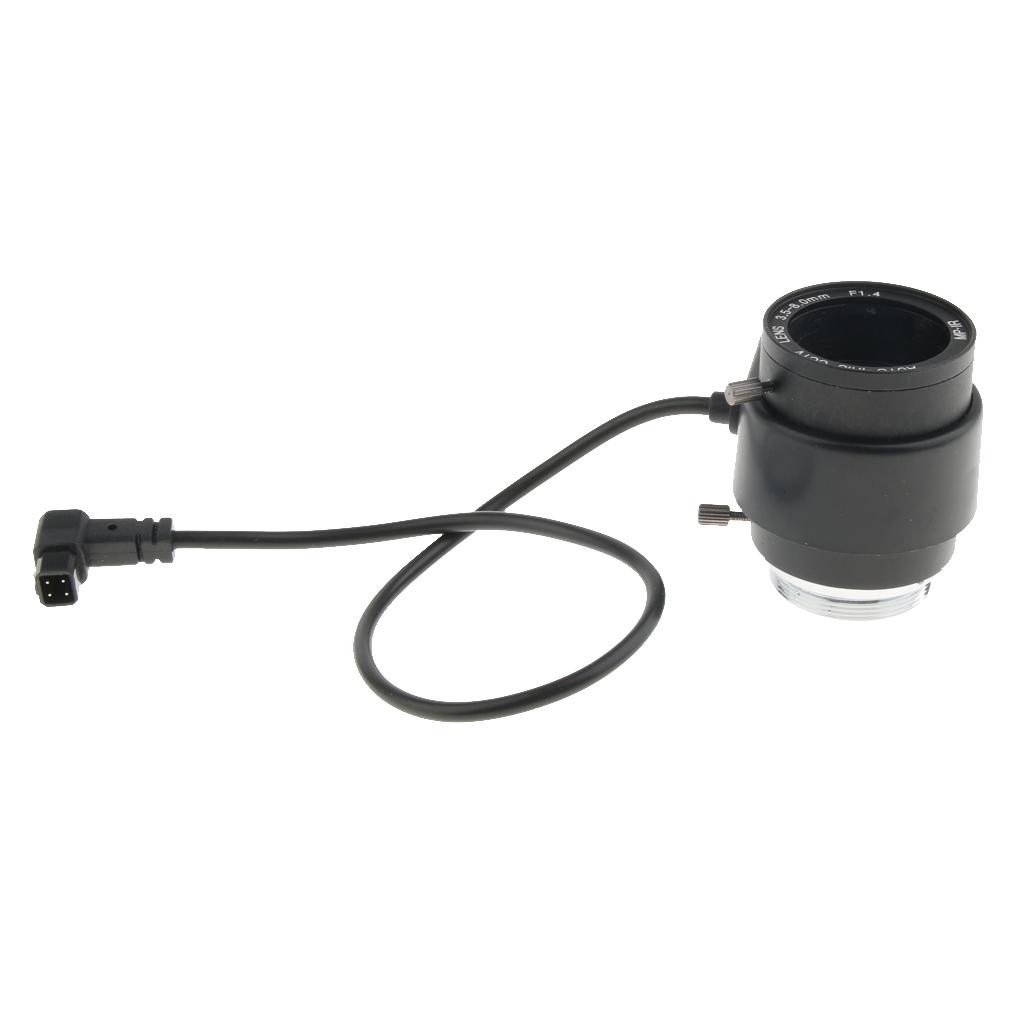 DC HD  Camera Manual Lens 3.5 8 Mm 3 Megapixel IR F1.4 CS Mount Varifocal