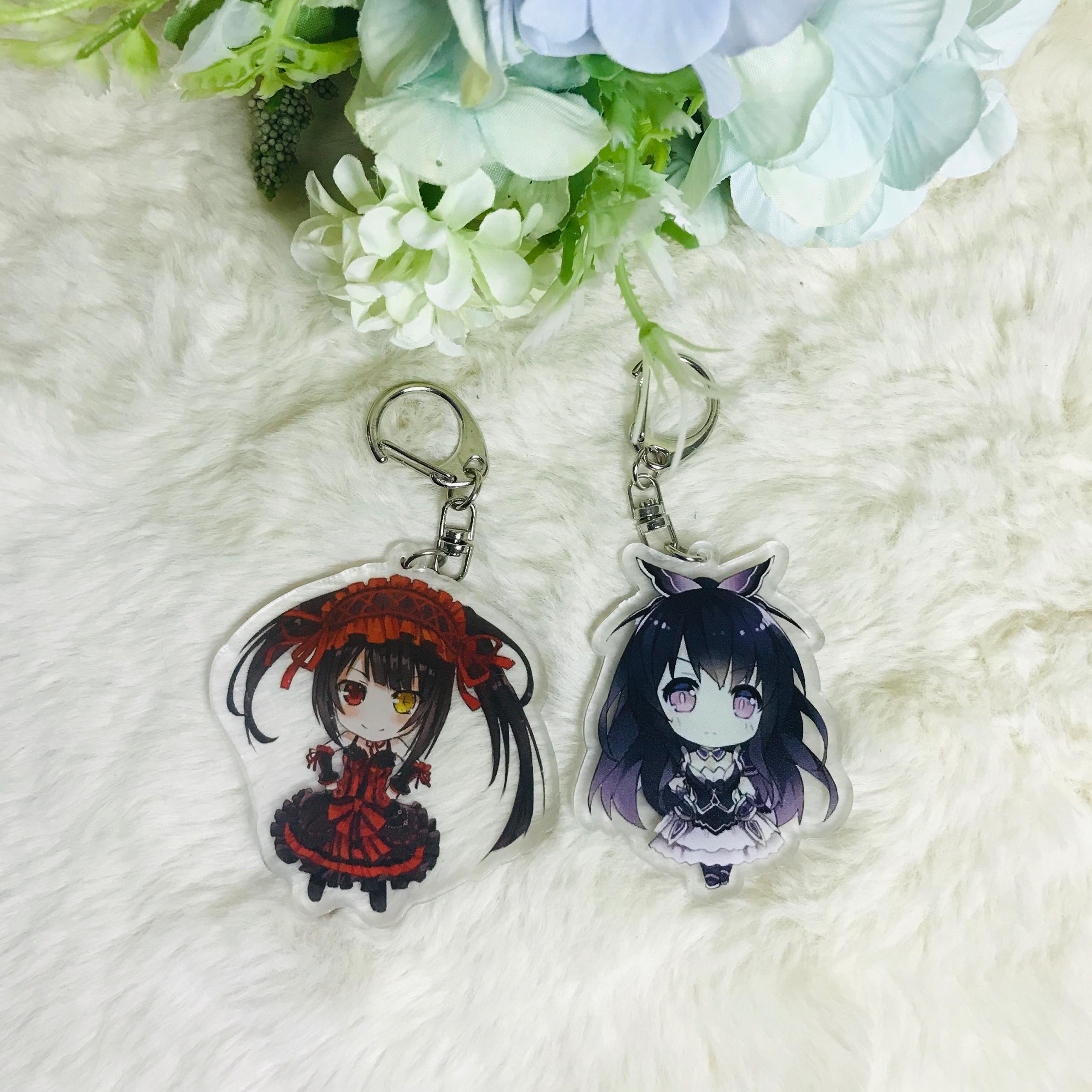 Móc khóa mica trong Date A Live quà tặng xinh xắn dễ thương chibi anime tặng thẻ Vcone