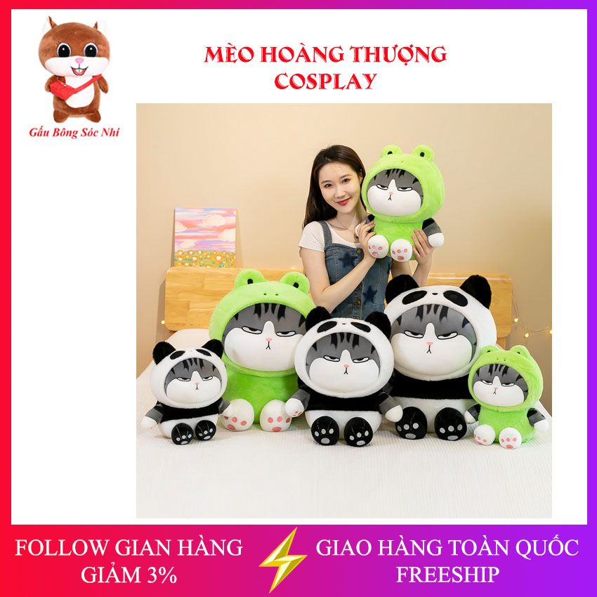 Gấu bông mèo hoàng thượng cosplay cao cấp