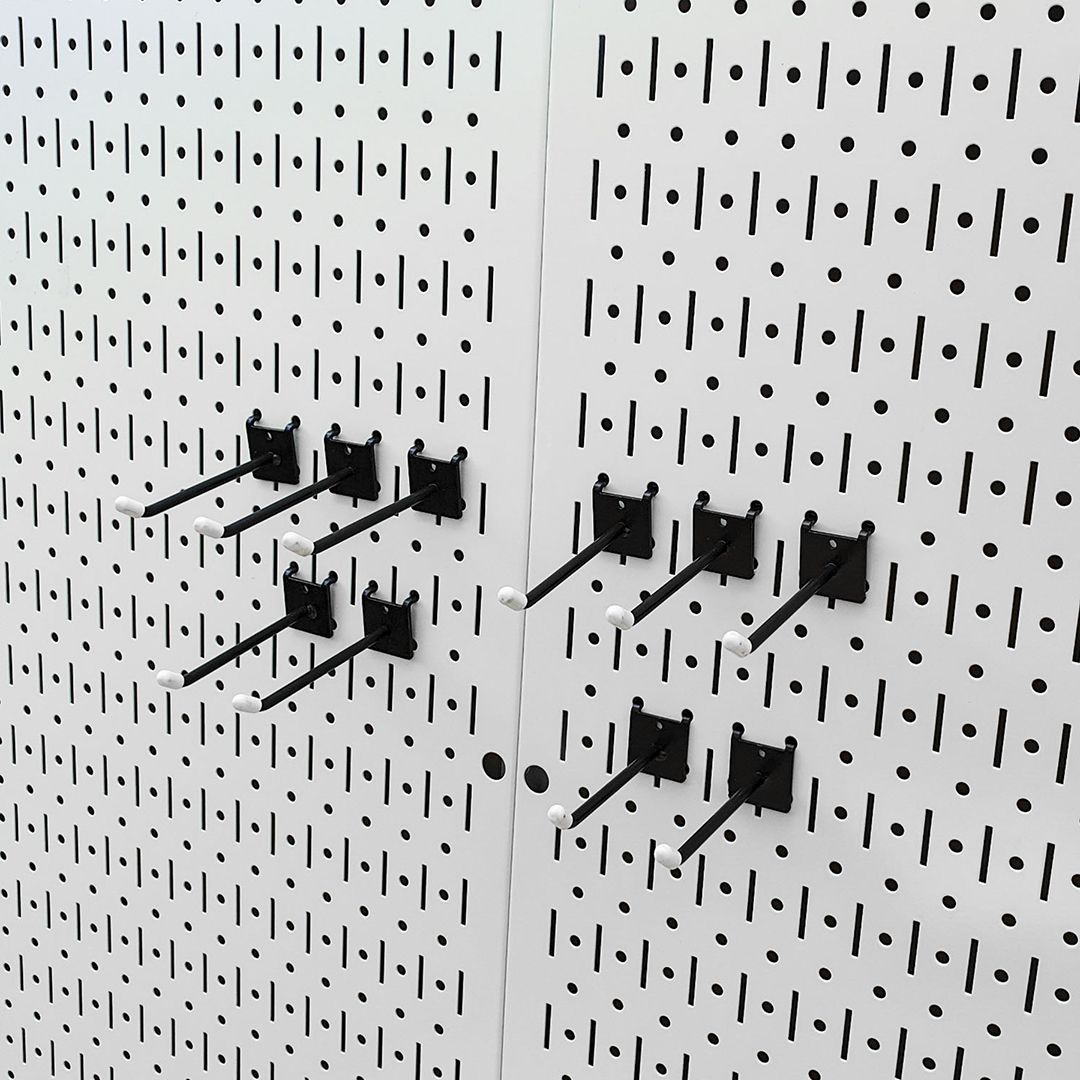 Bộ 10 Móc Dụng Cụ Đơn 10S Pegboard - Móc Treo Đồ Nghề Sử Dụng Với Bảng Treo Dụng Cụ Sửa Chữa Pegboard Cơ Khí SMLIFE