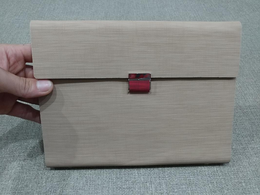Sổ Grain Nắp Cài FAHASA 16x23cm - Nâu Nhạt