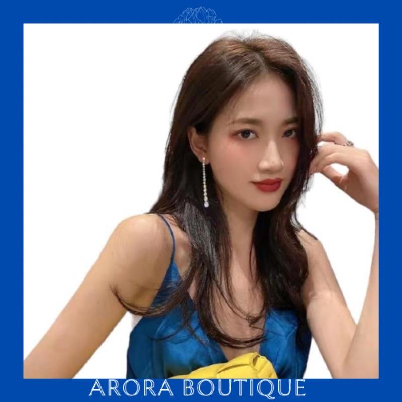 Hoa tai dáng dài đính hạt phong cách thanh lịch - Arora boutique