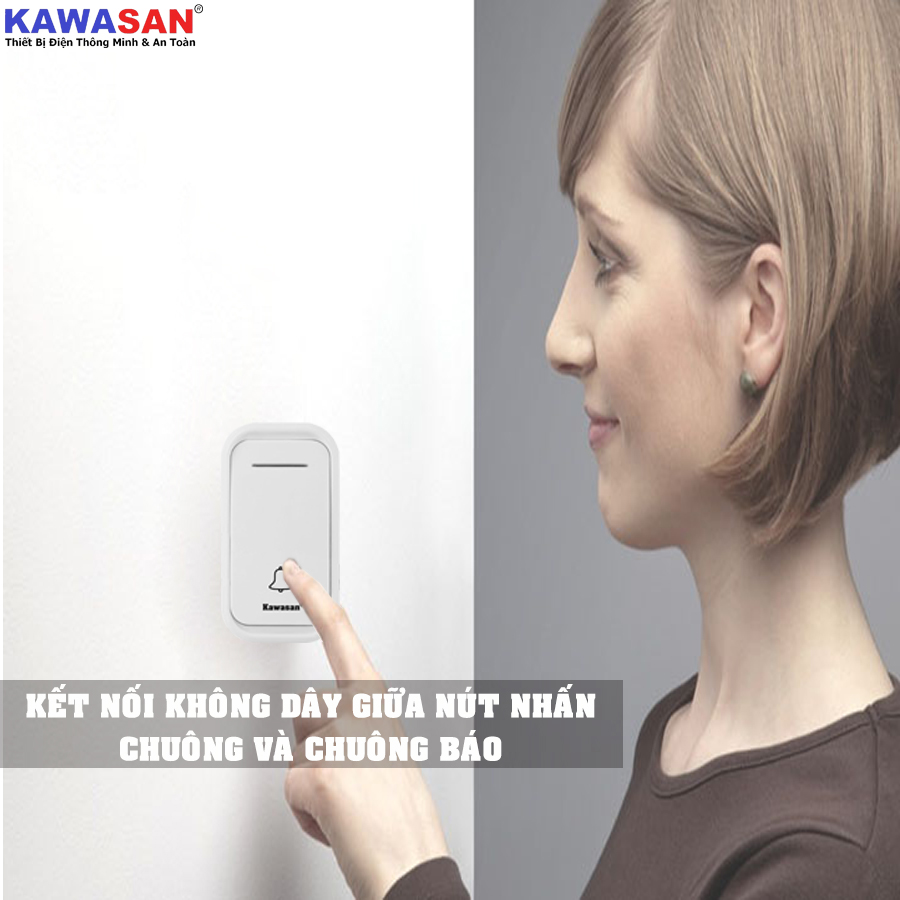 CHUÔNG CỬA KHÔNG DÂY HÀNG CHÍNH HÃNG KAWASAN MODEL KW-DB658