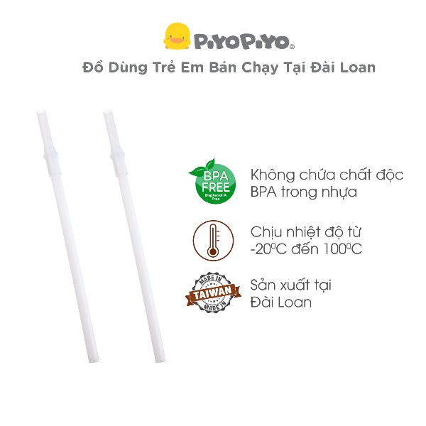 Ống hút thay thế Piyo Piyo, thay vào bình nước 350ml, bình giữ nhiệt 420ml