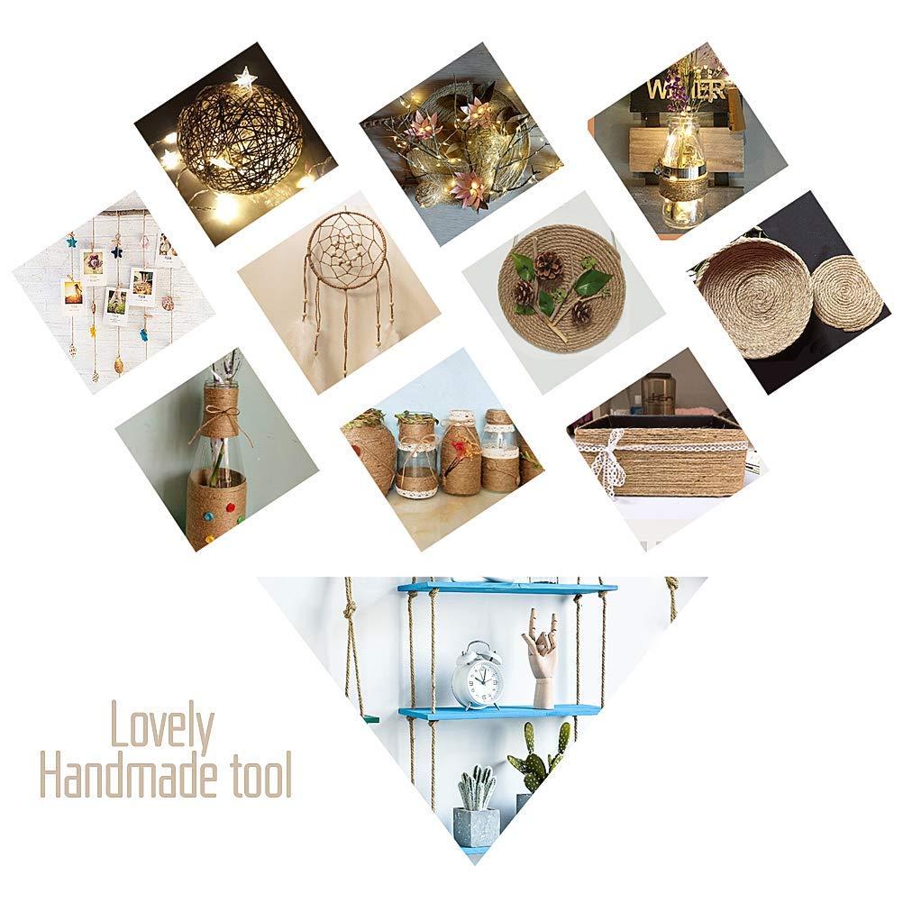 Dây thừng tự nhiên 8 mm - dây salu 20m cho cây mèo, trang trí