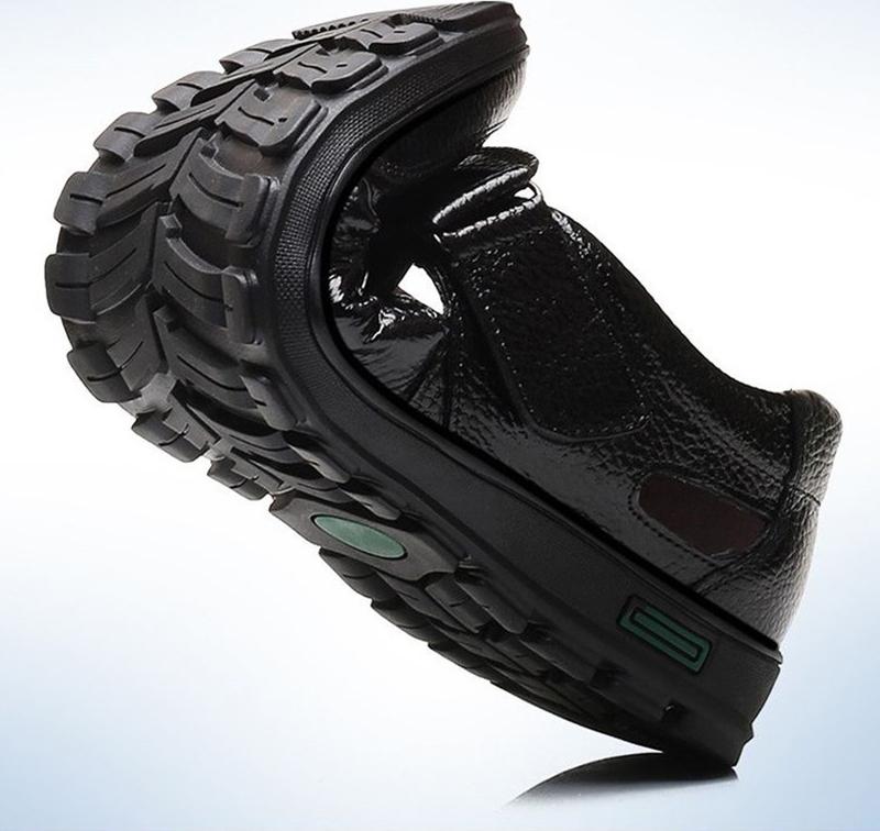 Giầy Da Nam Thoáng Khí Velcro