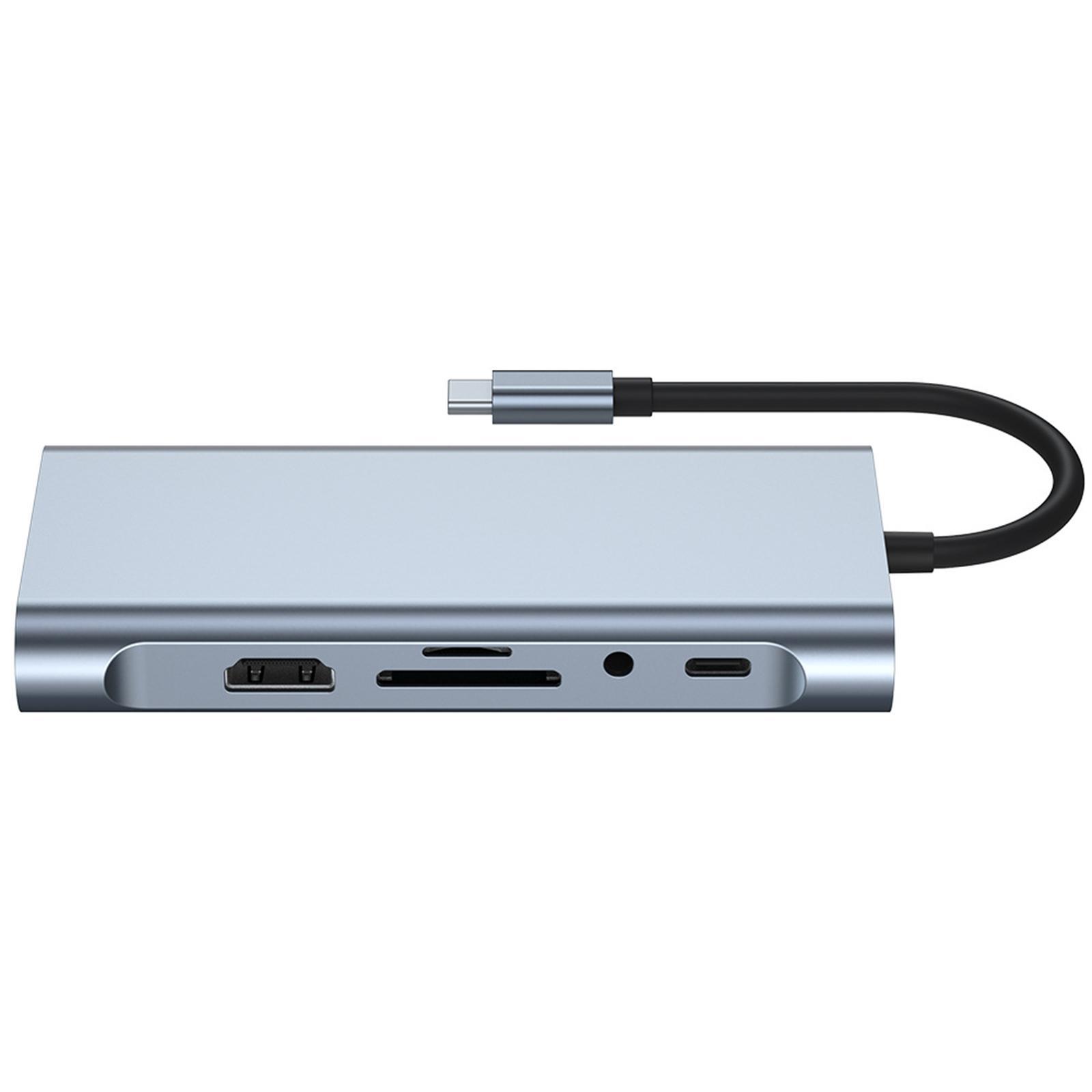 Aluminum Alloy USB C HDMI Adapter USB 3.0 Port HDMI to VGA for Apple Laptop