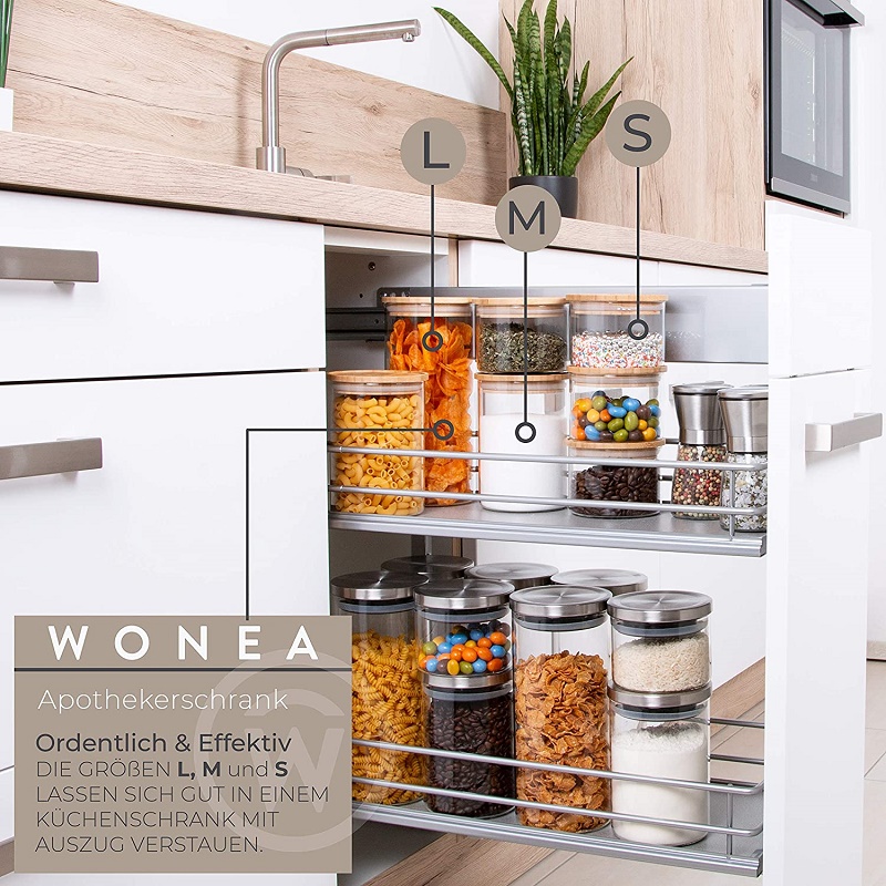 Hũ thủy tinh đựng gia vị Echo 100ml - Hàng nội địa Nhật Bản nhập khẩu chính hãng