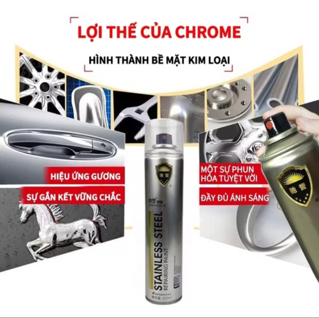1 CHAI SƠN XỊT MẠ MÀU INOX CHỊU NHIỆT XỊT TRANG TRÍ CỰC ĐẸP