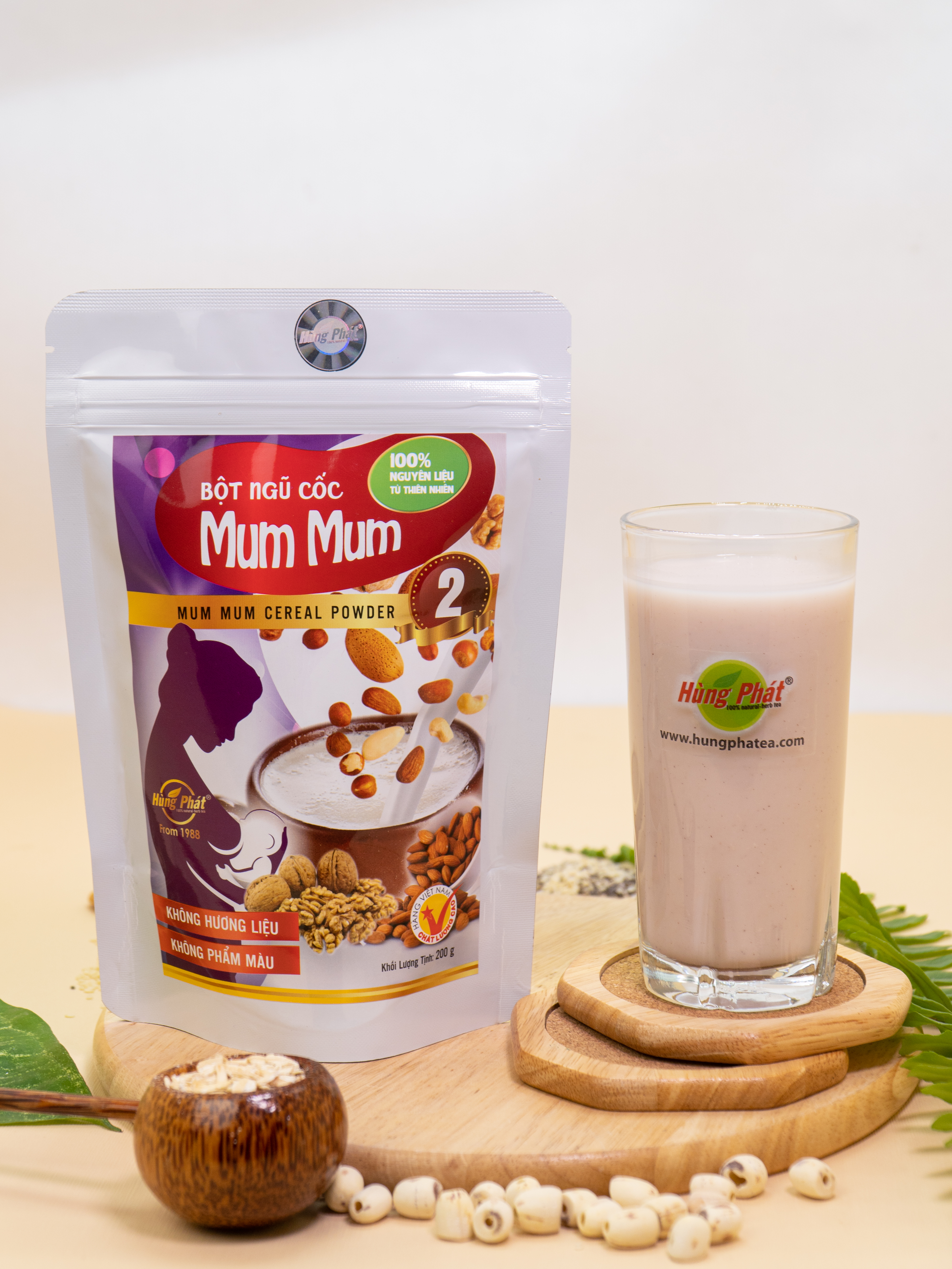 BỘT NGŨ CỐC MUM MUM 2 (200G) - MUM MUM 2 CEREAL POWDER 