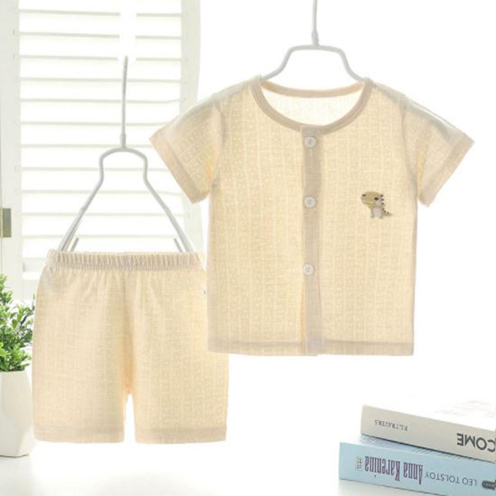 Bộ cộc tay cho bé trai gái sơ sinh quần áo sơ sinh mặc hè hàng Quảng Châu cotton xịn xuất khẩu từ 4-14kg – BCT06