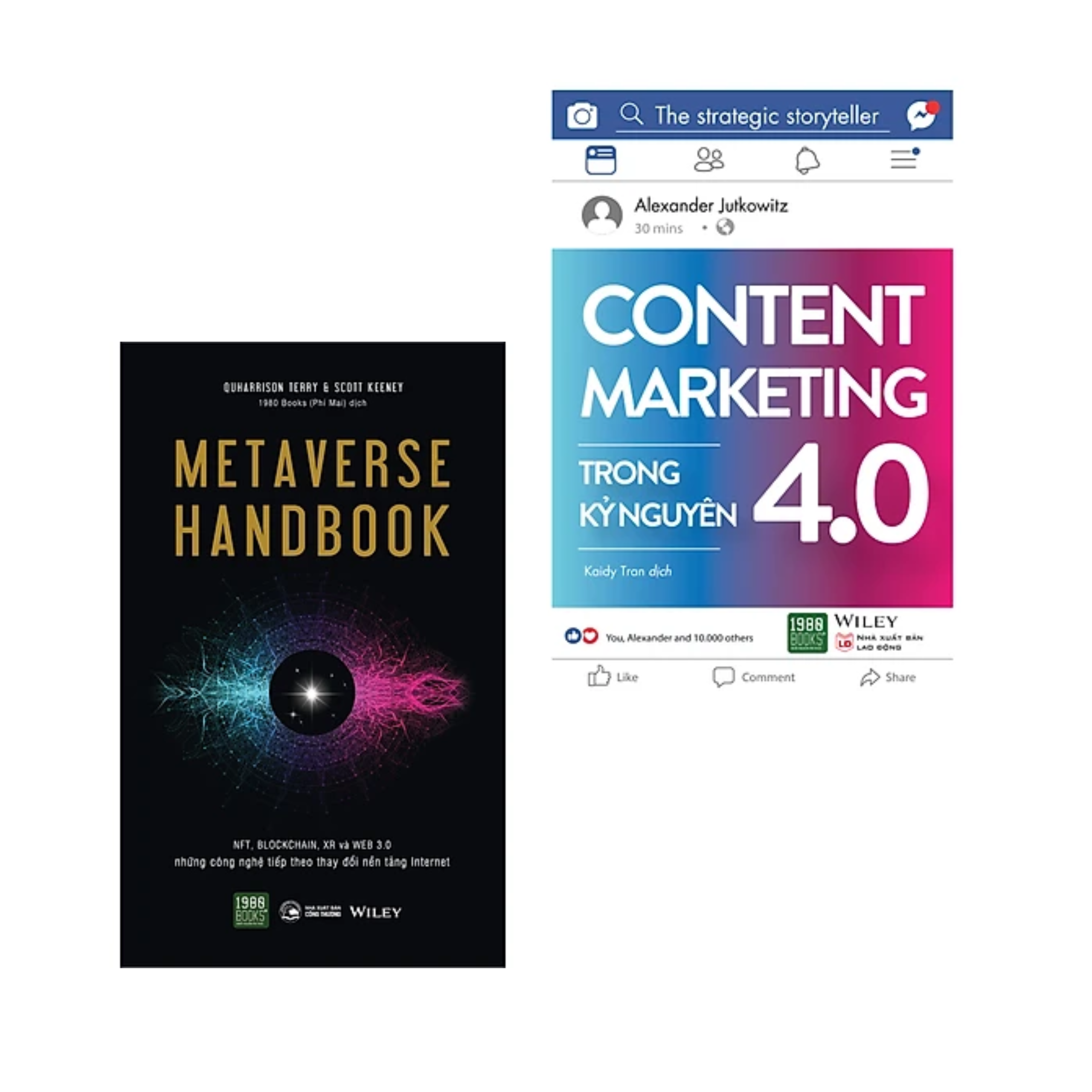 Combo 2Q :   Metaverse Handbook  + Content Marketing Trong Kỷ Nguyên 4.0 ( Sách Ứng Dụng Công Nghệ Trong Kinh Doanh)