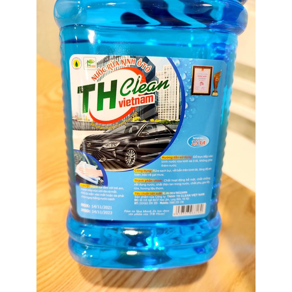 Hình ảnh Nước rửa kính và vệ sinh kính xe ô tô đa năng TH CLEAN can 2.5 Lít