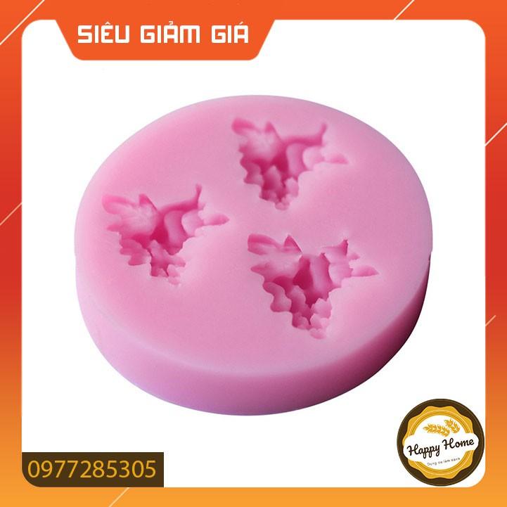Khuôn silicon 3D 3 chùm nho nhỏ tạo hình rau câu, trang trí bánh kem