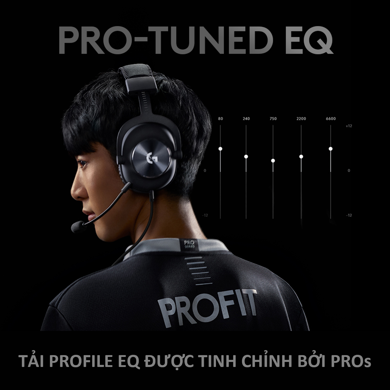 Tai nghe game có dây Logitech G PRO (Gen 2) - màn loa PRO-G 50mm, tương thích PC, PS4, PS5, Xbox -Hàng chính hãng