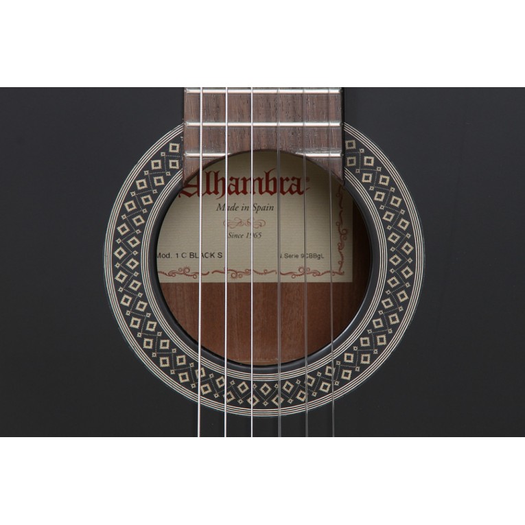 Đàn Guitar Cao Cấp Classic - Alhambra - 1C Black Satin - Hàng chính hãng