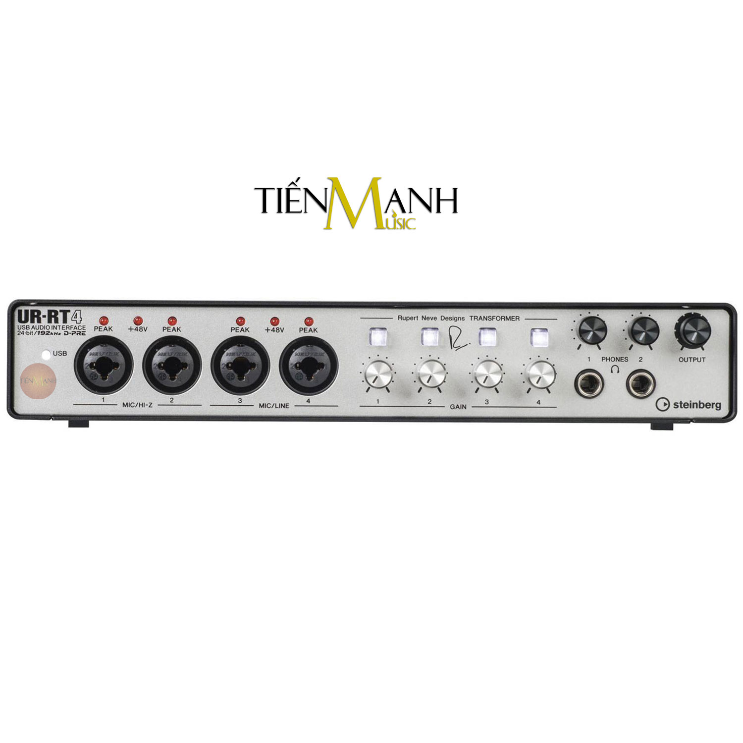 Soundcard Steinberg UR-RT4 - Sound Card Bộ Thu Âm Thanh và Livestream Audio Interface UR RT4 Hàng Chính Hãng - Kèm Móng Gẩy DreamMaker