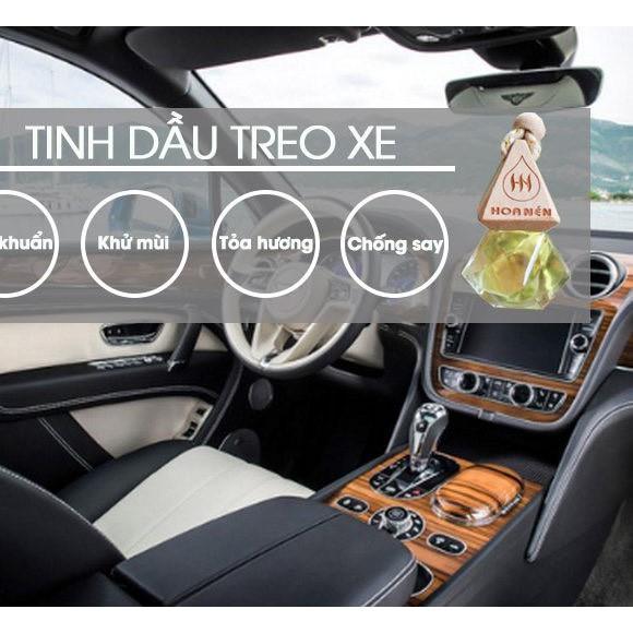 Tinh Dầu Mộc Niên Treo Xe Ô Tô Hương Hoa Nhài khử mùi, thơm xe