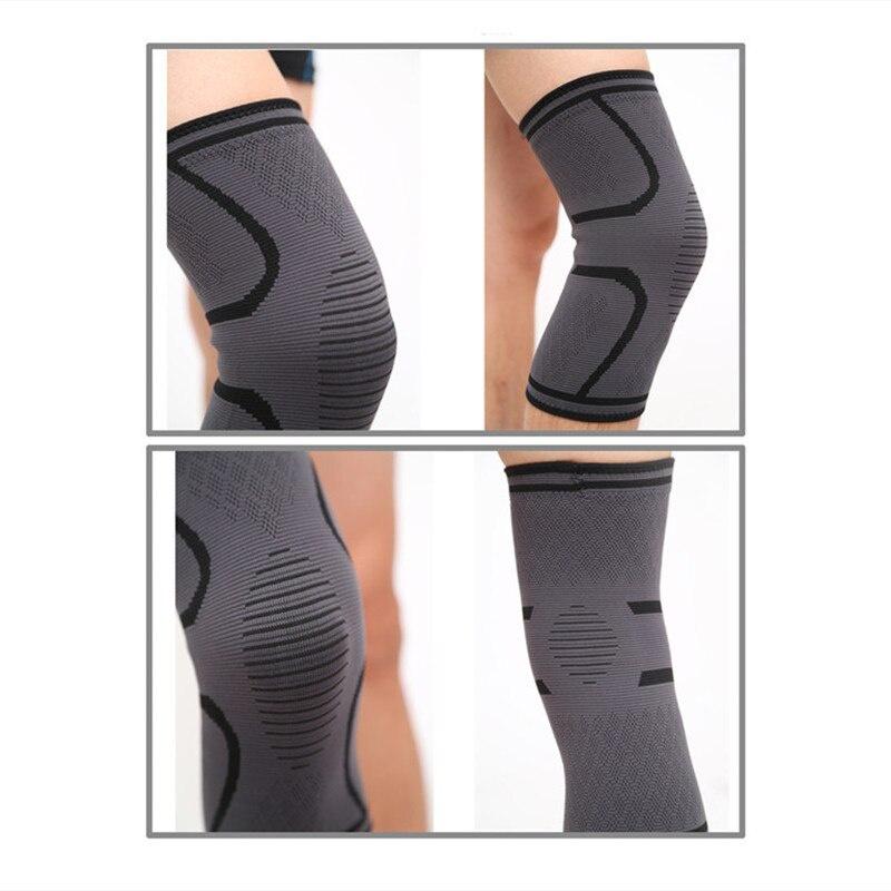 1Pc Fitness Running Cycling Knee Brace Support Elastic Nylon Sport Compression Knee Pad Sleeve for Basketball Volleyball