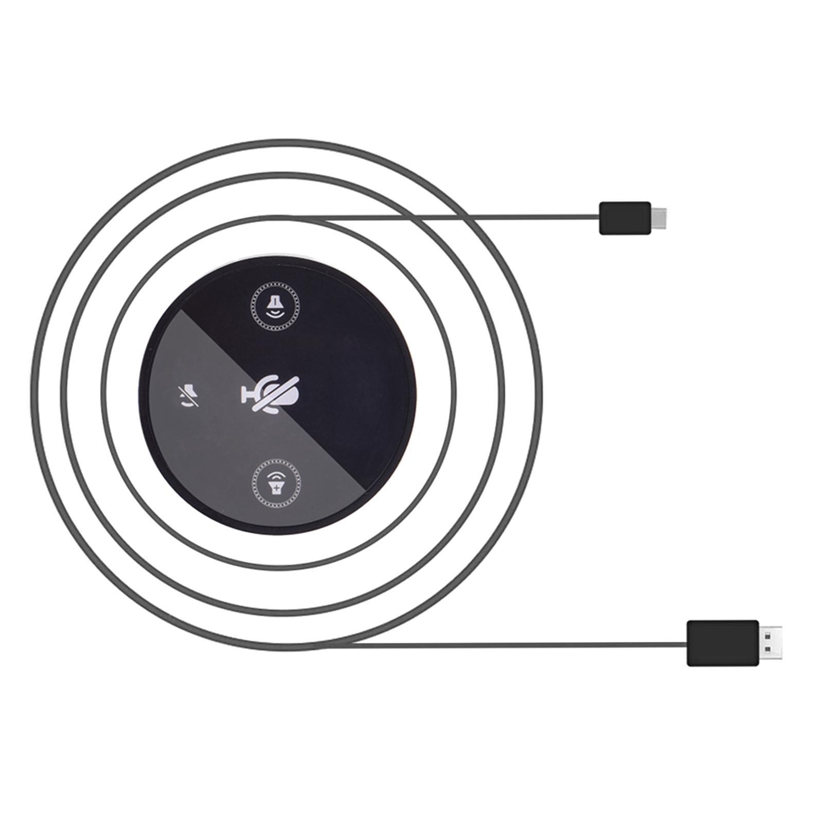 USB Microphone Bluetooth Computer Speakers with Microphone Voice Pickup Conference USB Microphone Desktop Mic for Recording Chatting People