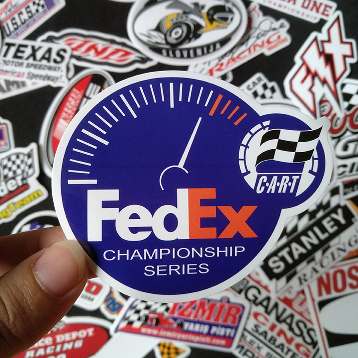 Bộ Sticker dán cao cấp chủ đề RACING - Dùng dán Xe, dán mũ bảo hiểm, dán Laptop