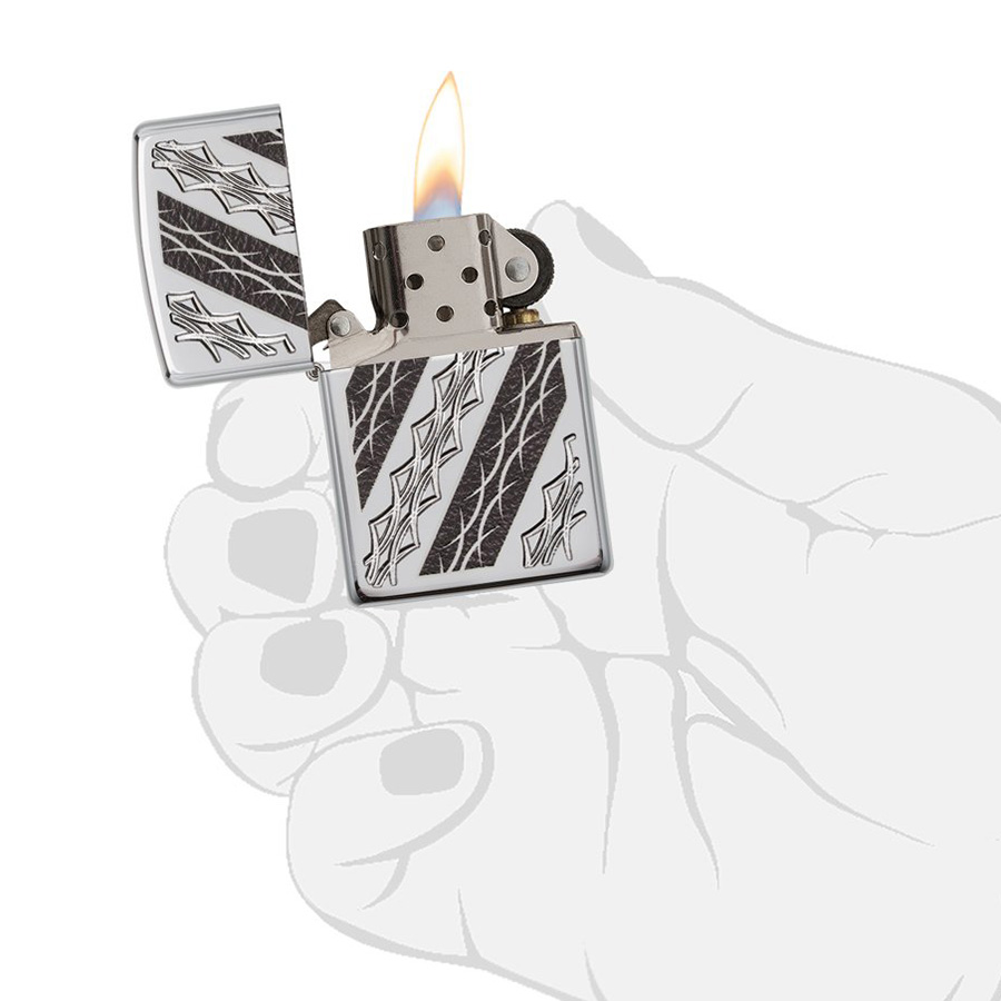 Bật Lửa Zippo 29235 - Armor Deep Carve Barbed Scallops