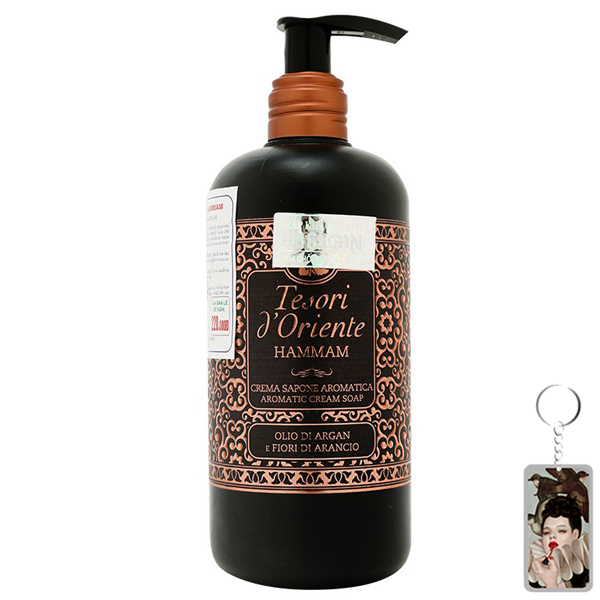 Sữa tắm nước hoa Tesori d'Oriente Hammam Olio Di Argan Cream Soap 300ml + Móc khóa