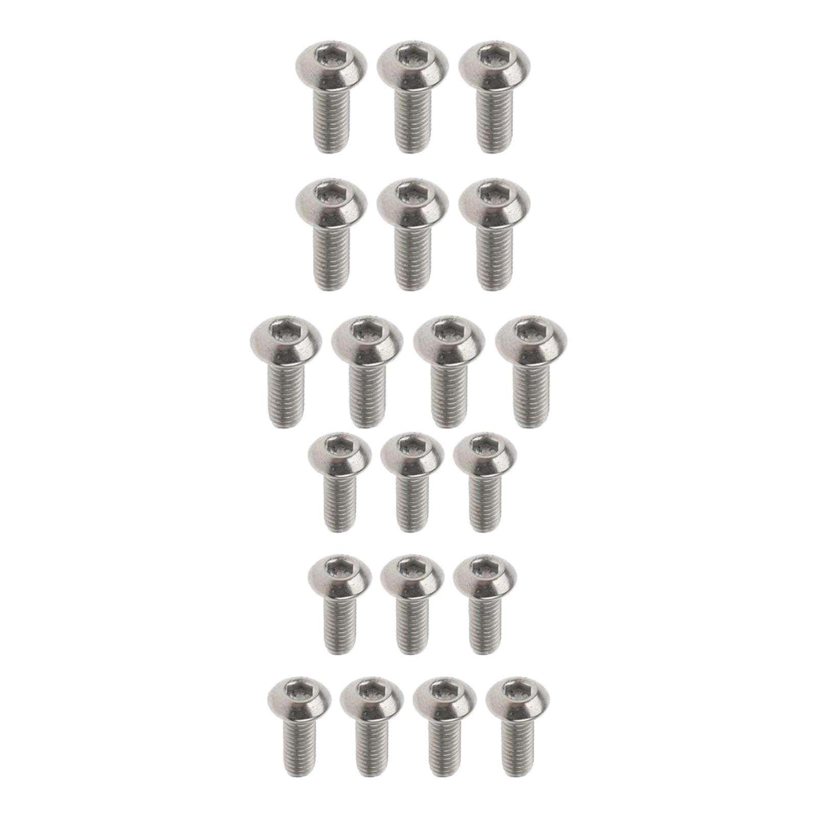 20x GR1 Titanium Alloy agon Button Head Cap Bolts Screw