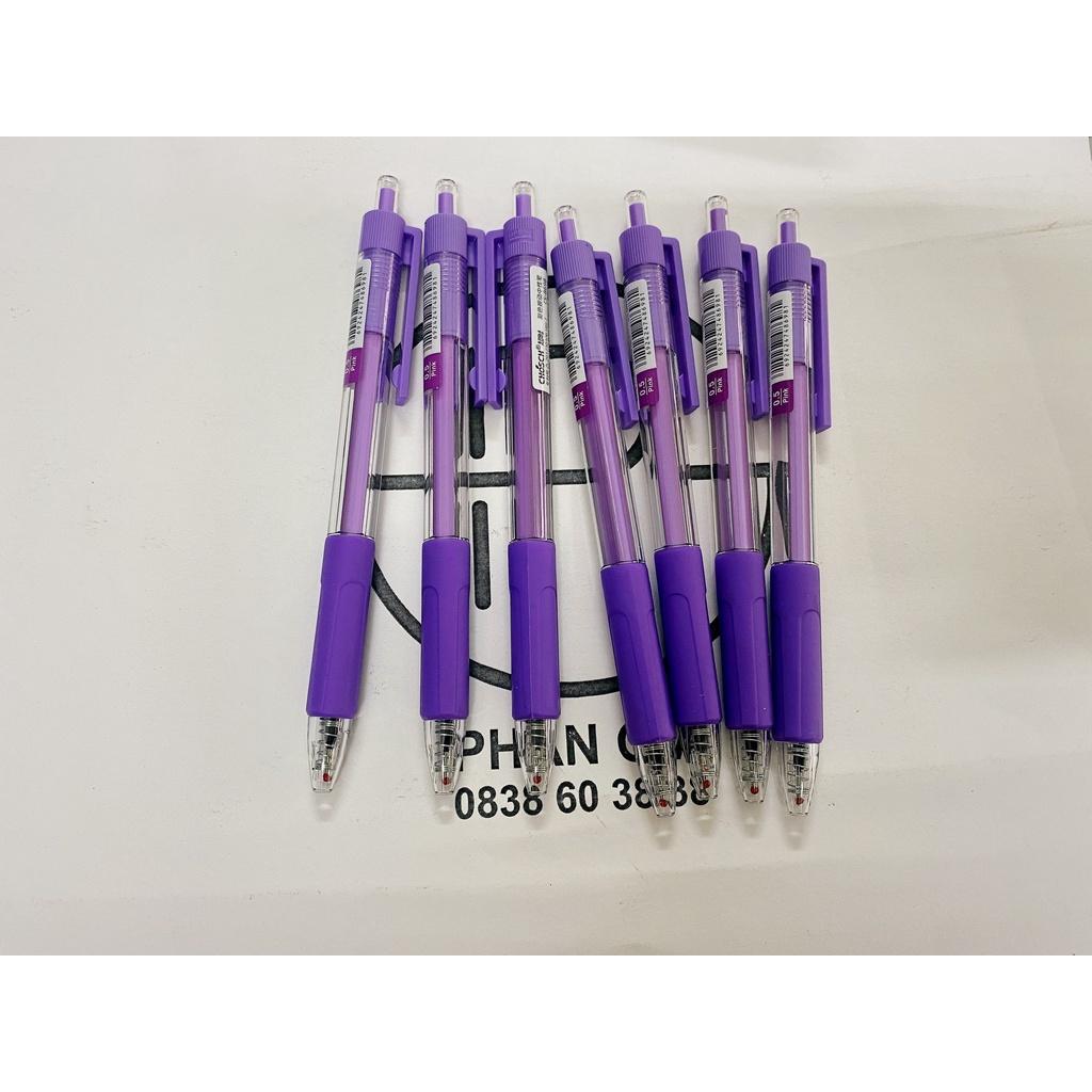 Bút Gel Dạng Bấm CHOSCH CS-8689 (Mực Tím)