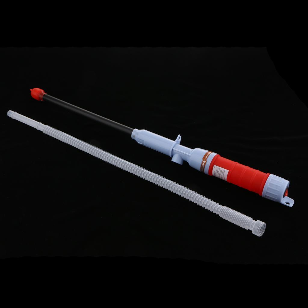 Car Hand Siphon Liquid Transfer Pipe Oil Water Tank High Quality Red