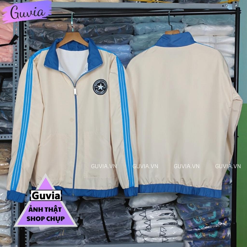 Áo Khoác Dù GATCREY 2 Lớp Form Rộng Nam Nữ Unisex, Áo Gió Bomber Bóng Chày Chống Nắng Ulzzang