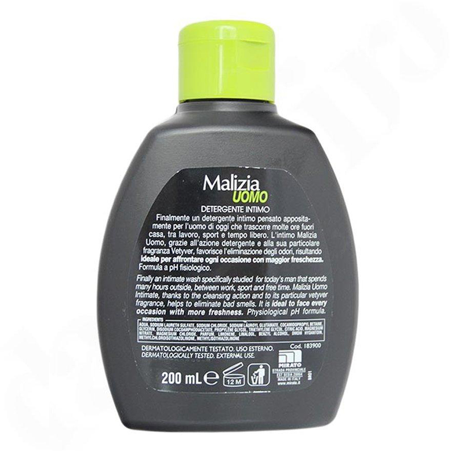 Dung dịch vệ sinh nam Malizia Vetyver Uomo 200ml