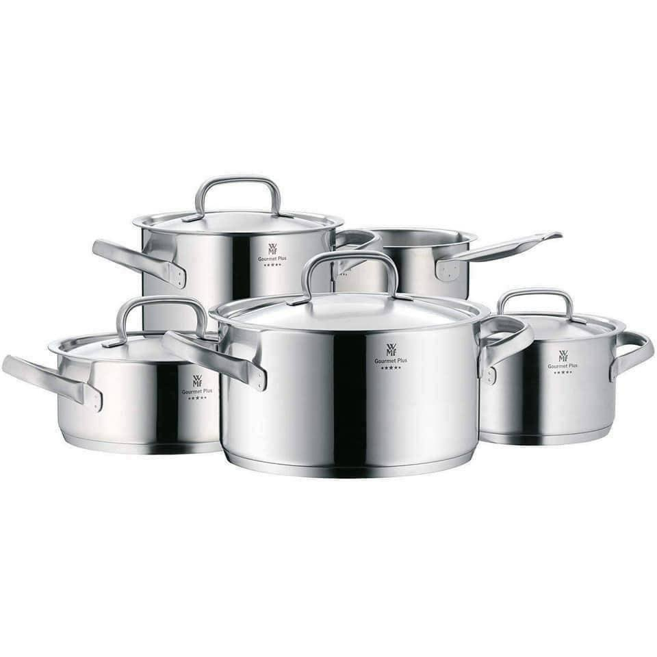 Bộ Nồi WMF GOURMET PLUS 5 Món, Bộ Nồi Đức, Bộ Nồi Nhà Bếp, Phong Cách Sang Trọng, Dùng Cho Mọi Loại Bếp, Nhập Đức, Hàng Chính Hãng