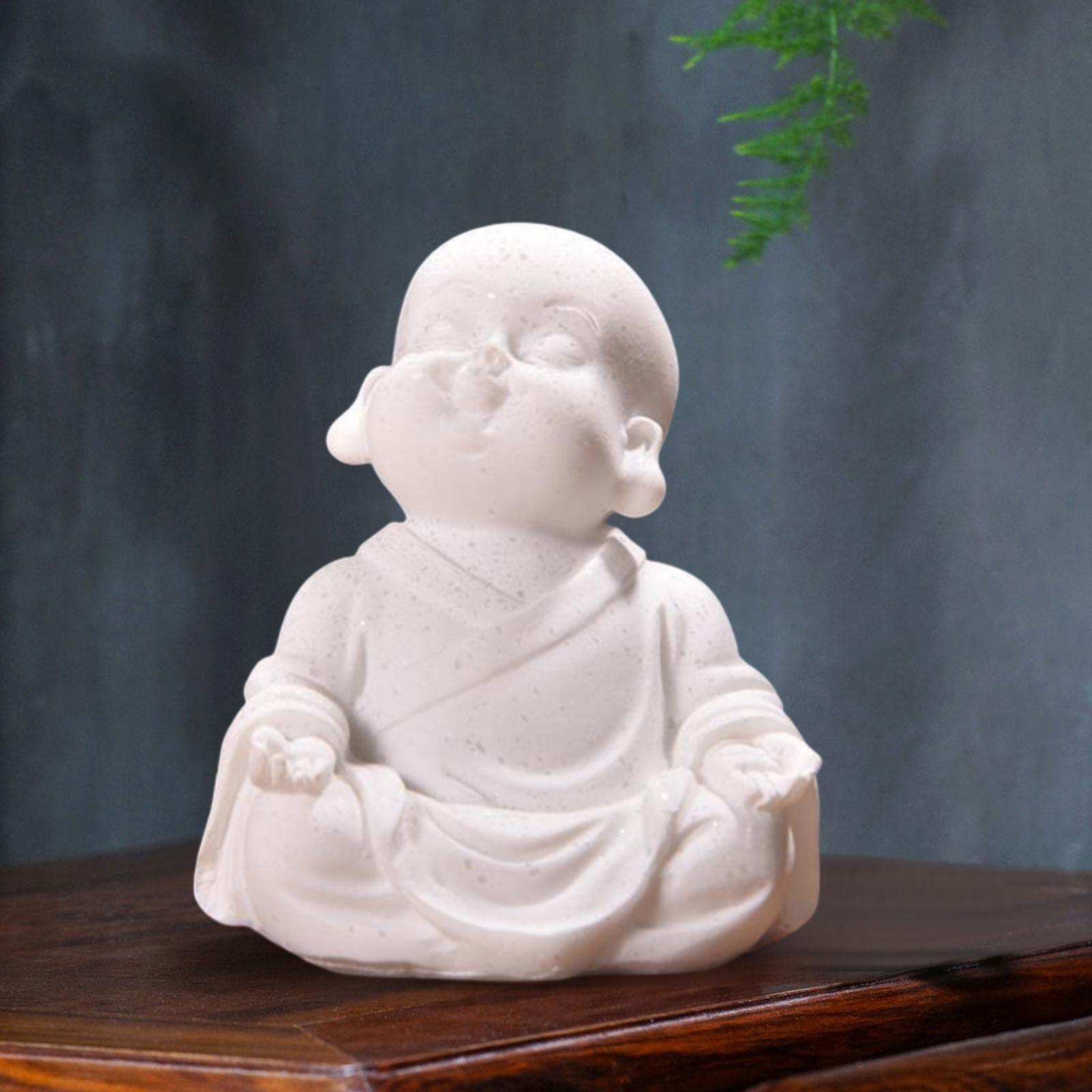 Buddha Statue Spiritual Ceramic Classic Inches Crafts for Office Garden