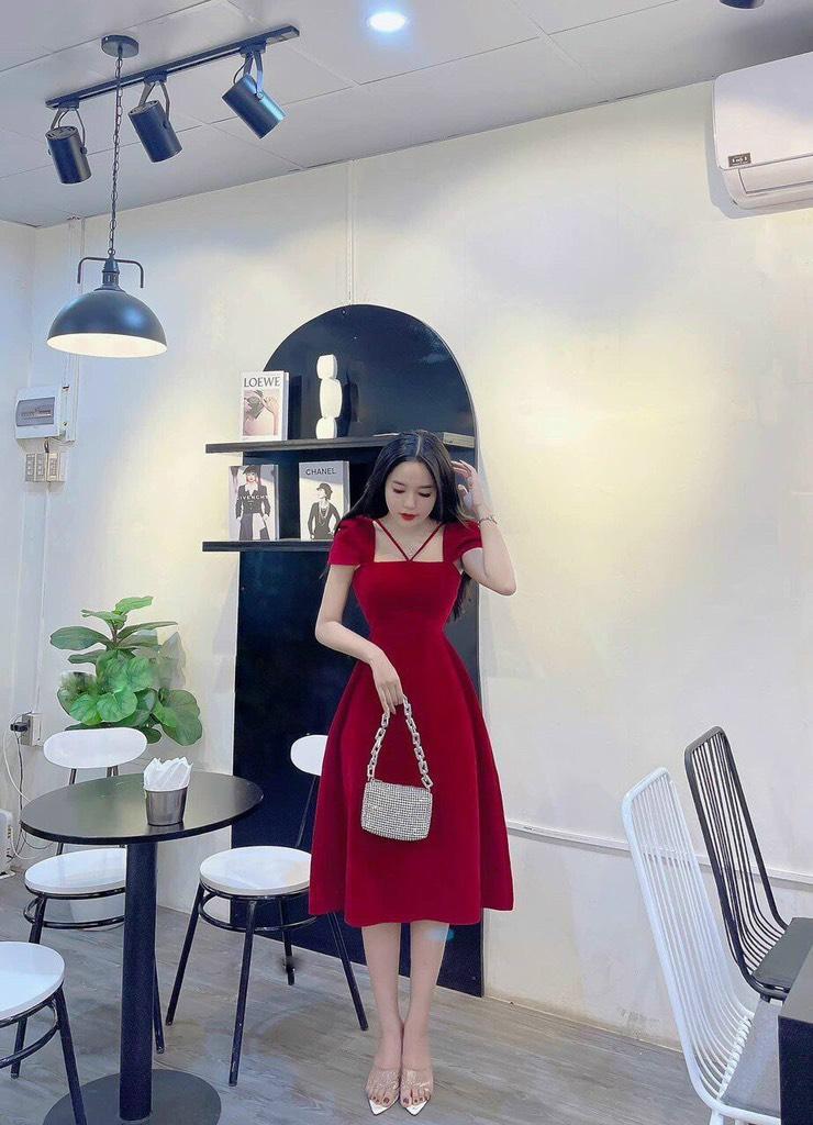 ĐẦM XÒE NHUNG CHÉO DÂY TAY PHỒNG
