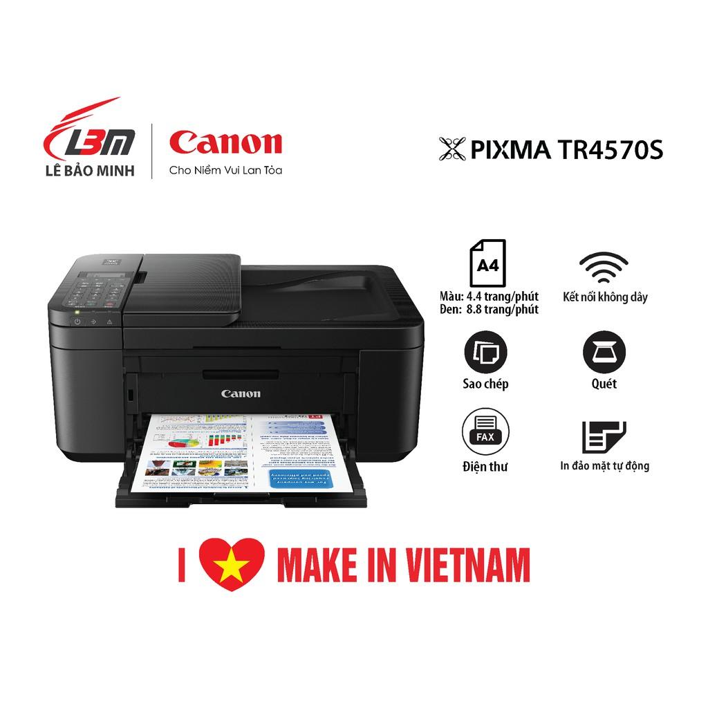 Máy In Phun Màu Đa Chức Năng Canon TR4570S - Hàng Chính Hãng