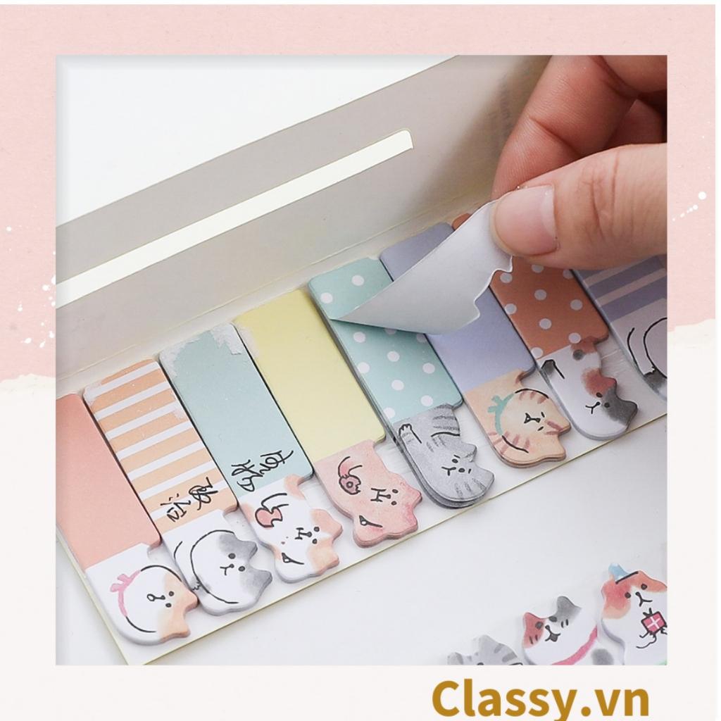 80 miếng Giấy note ghi nhớ mini Classy Post-It, hình pets dễ thương sáng tạo tiện dụng; kích thước PK641