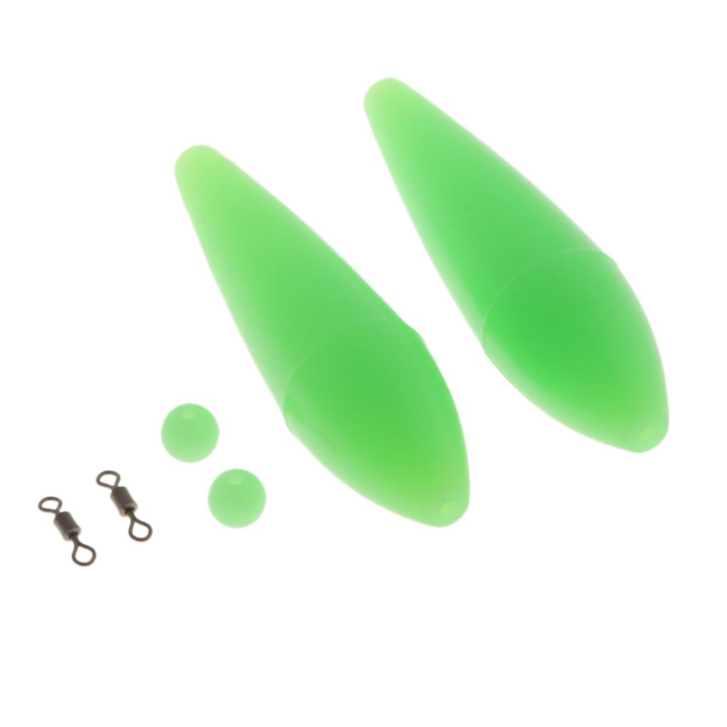 2pcs Bombarda Floats Carp Coarse Trout Bass Sea Lure Fishing Tackle 4.8g