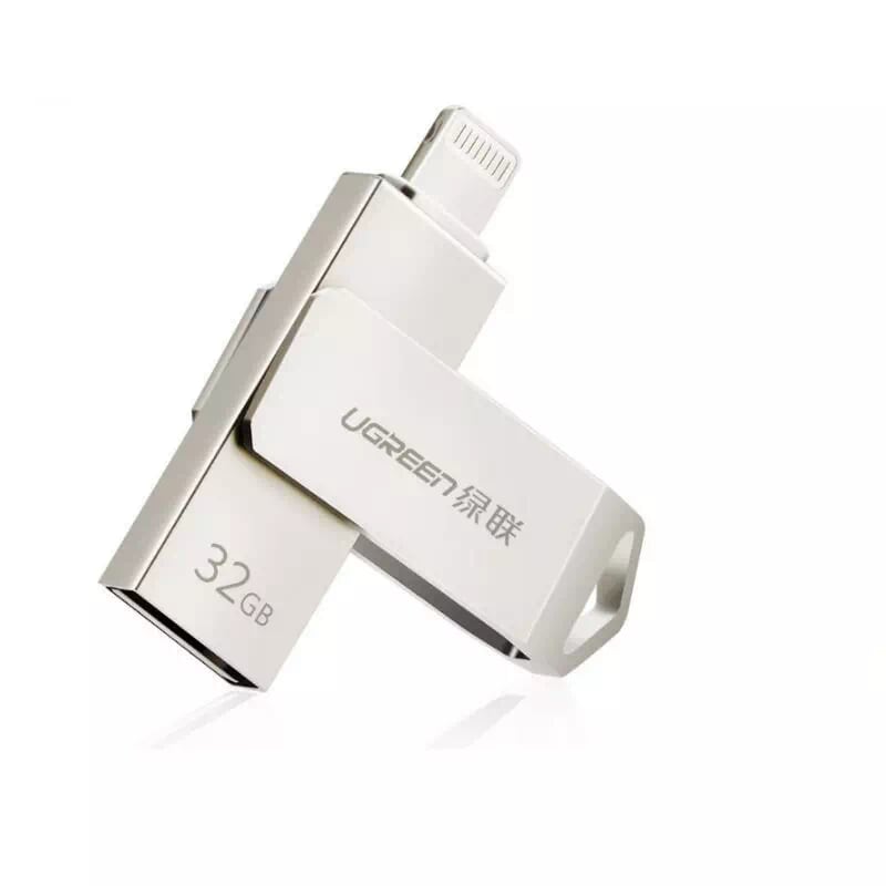 Usb 32gb dành cho iphone và ipad cổng usb đầu vào 2.0 màu xám UGREEN  30616US200 - Hàng chính hãng