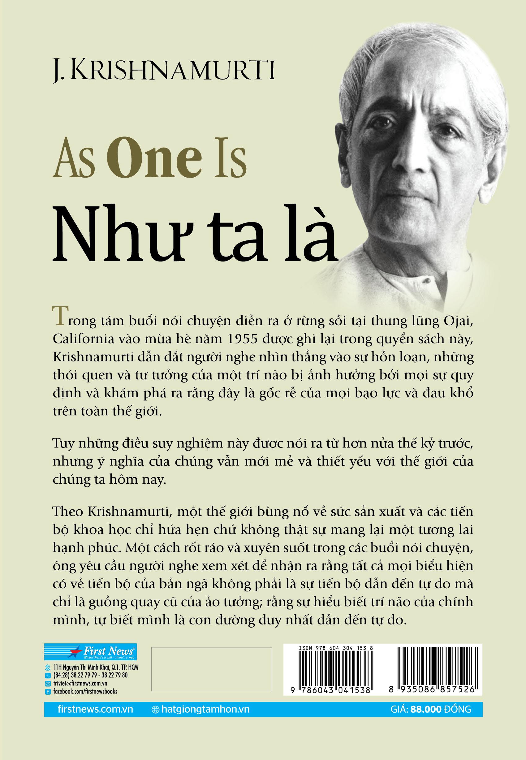 As One Is - Như Ta Là