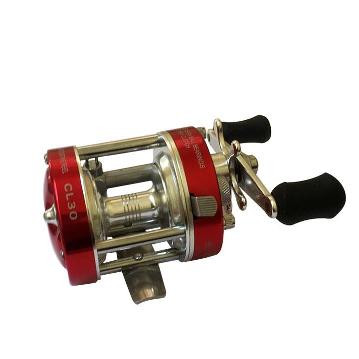 Xả Kho Máy Câu Ngang Tay Phải CL30 Kim Loại (Gear Ratio 5.0:1)- Còn màu đỏ