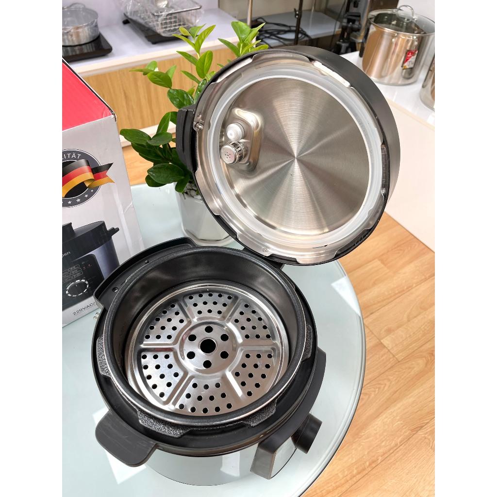 Nồi Áp Suất Điện-Nồi Cơm Điện-Nồi Đa Năng Cao Cấp Model P3 4L-800W Hàng Chính Hãng KALPEN-GIA DỤNG ĐỨC Bảo Hành 2 Năm