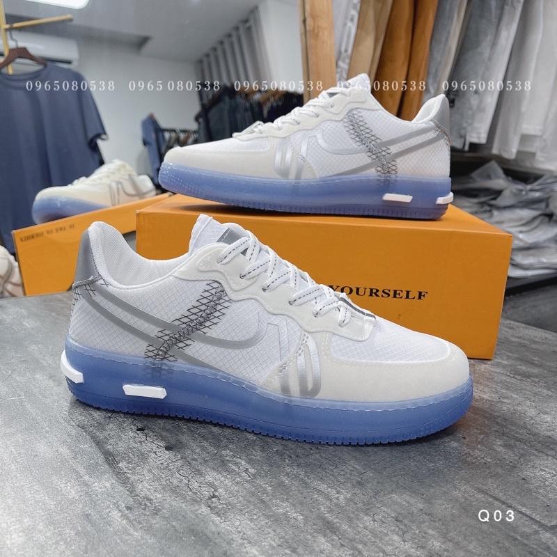 Giày thể thao nam, giày sneaker nam đế trong trẻ trung năng động Q03