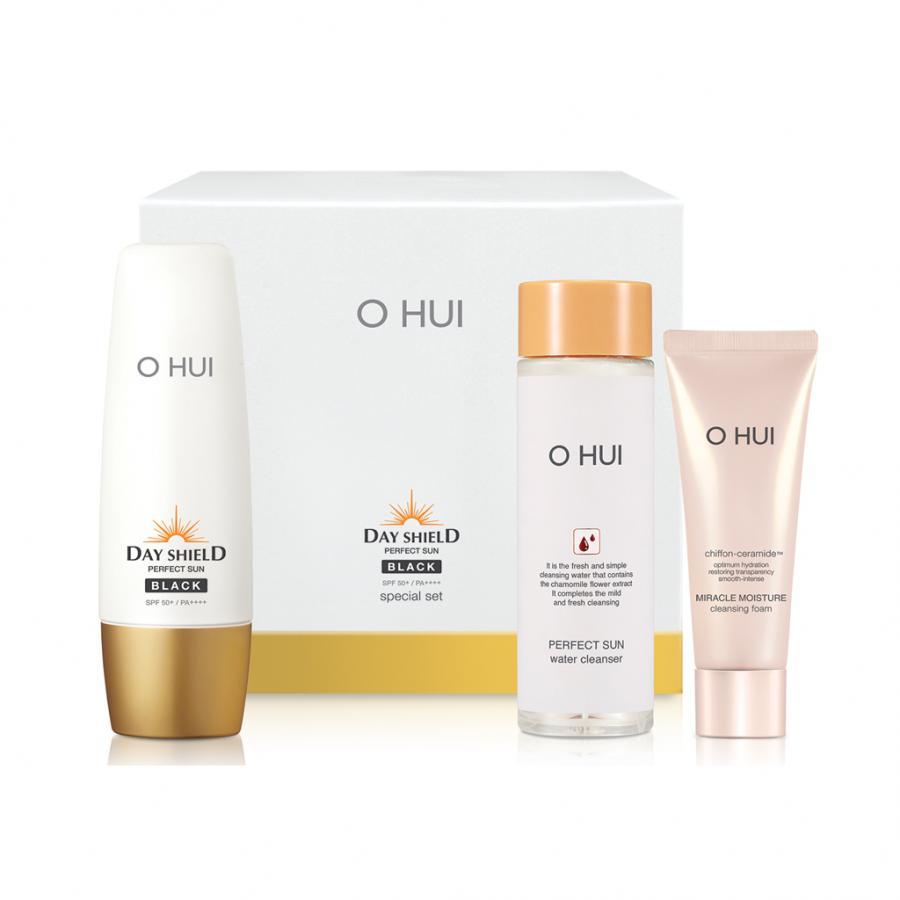 Bộ chống nắng 3 món OHUI Day Shield Perfect Sun Black 190ml